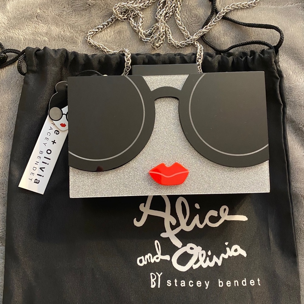 Alice + Olivia Face Crossbody Clutch